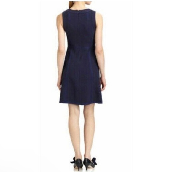 Tory Burch Addis Normandy Blue Cotton Invert Pleat Dress - Picture 2 of 8